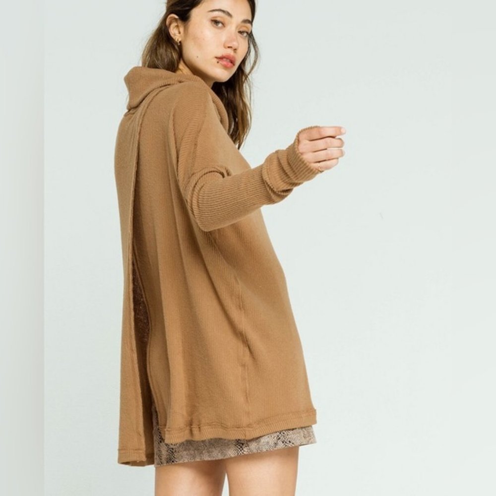 25 Free People Juicy Long Sleeve Mustard / Tan Color